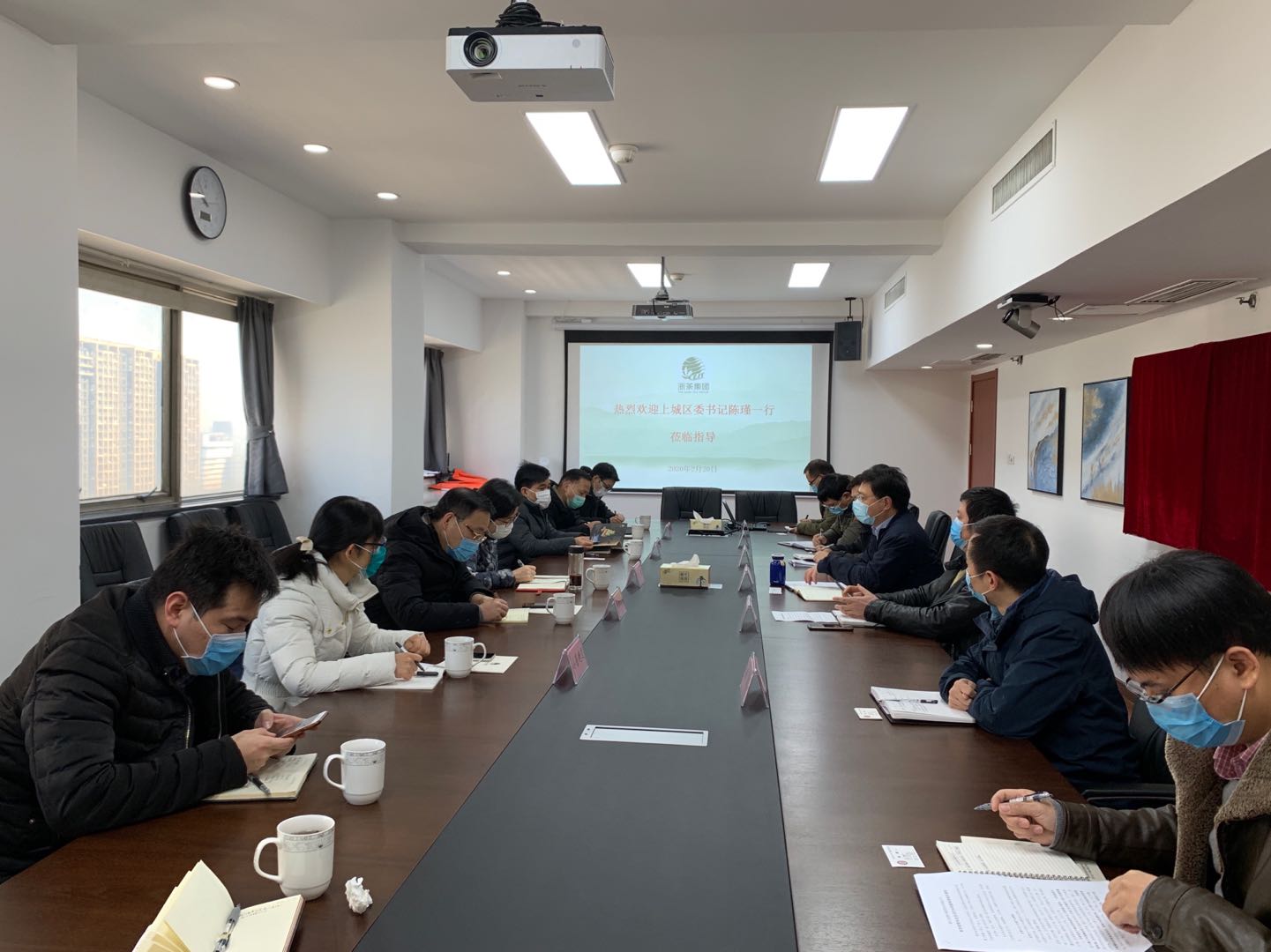 上城区区委陈瑾书记一行莅临乐鱼（中国）考察